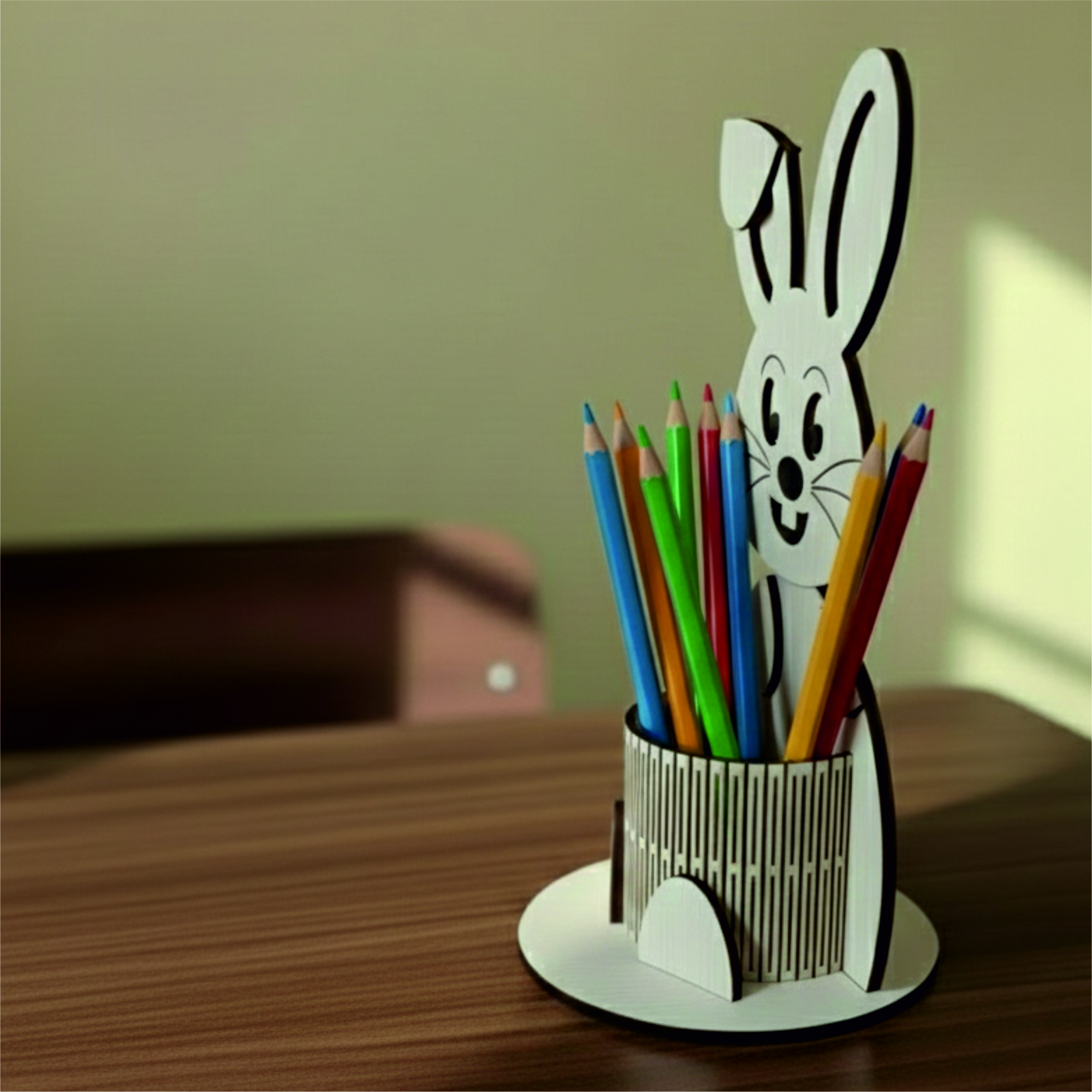 Eco-Friendly Cute Bunny Pencil-Pen Holder