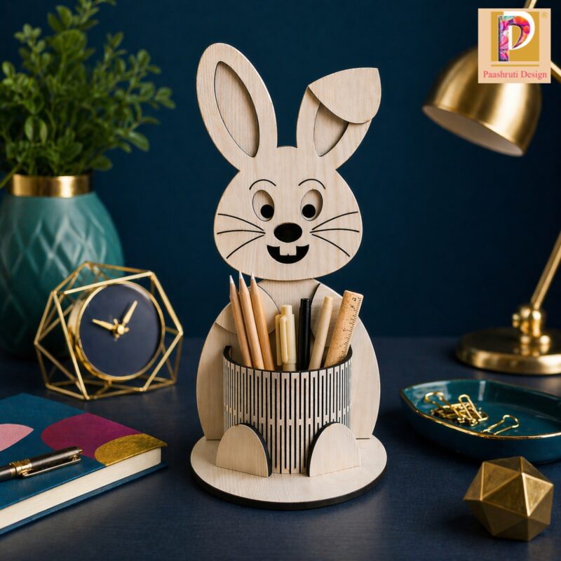 Eco-Friendly Cute Bunny Pencil-Pen Holder