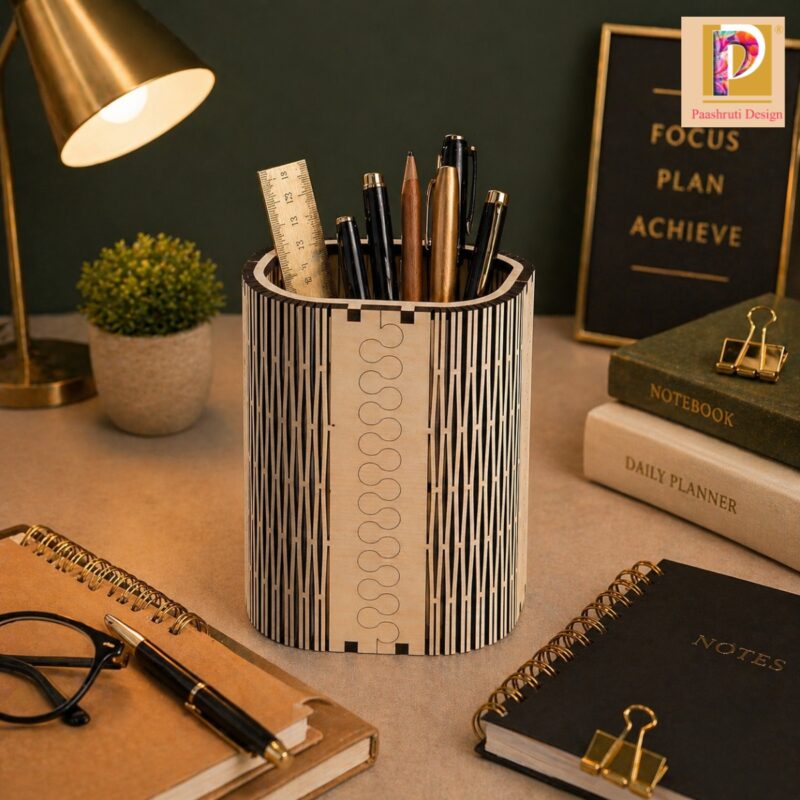 Geometric Pen Holder & Table Organizer