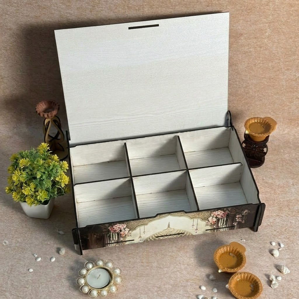 Multipurpose Storage Box with Lid & 8 Dividers