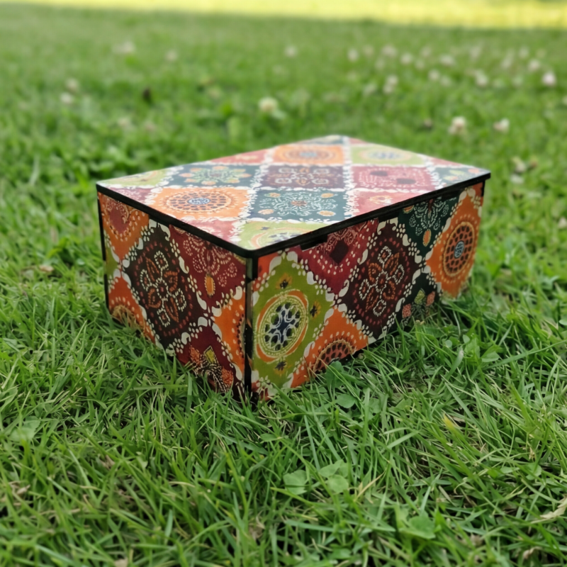 Intricate Geometric Design Box