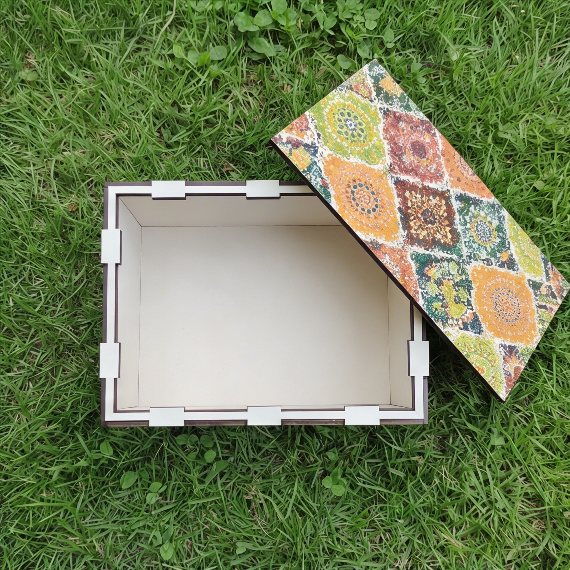 Intricate Geometric Design Box