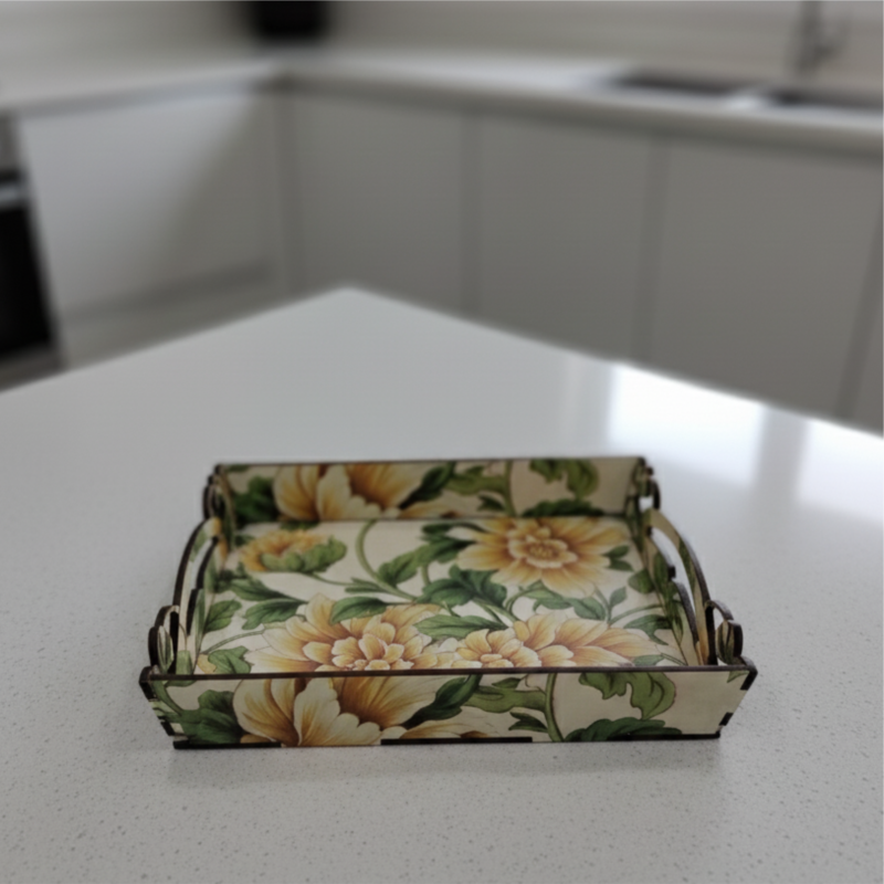 Elegant Serving Tray with Handles