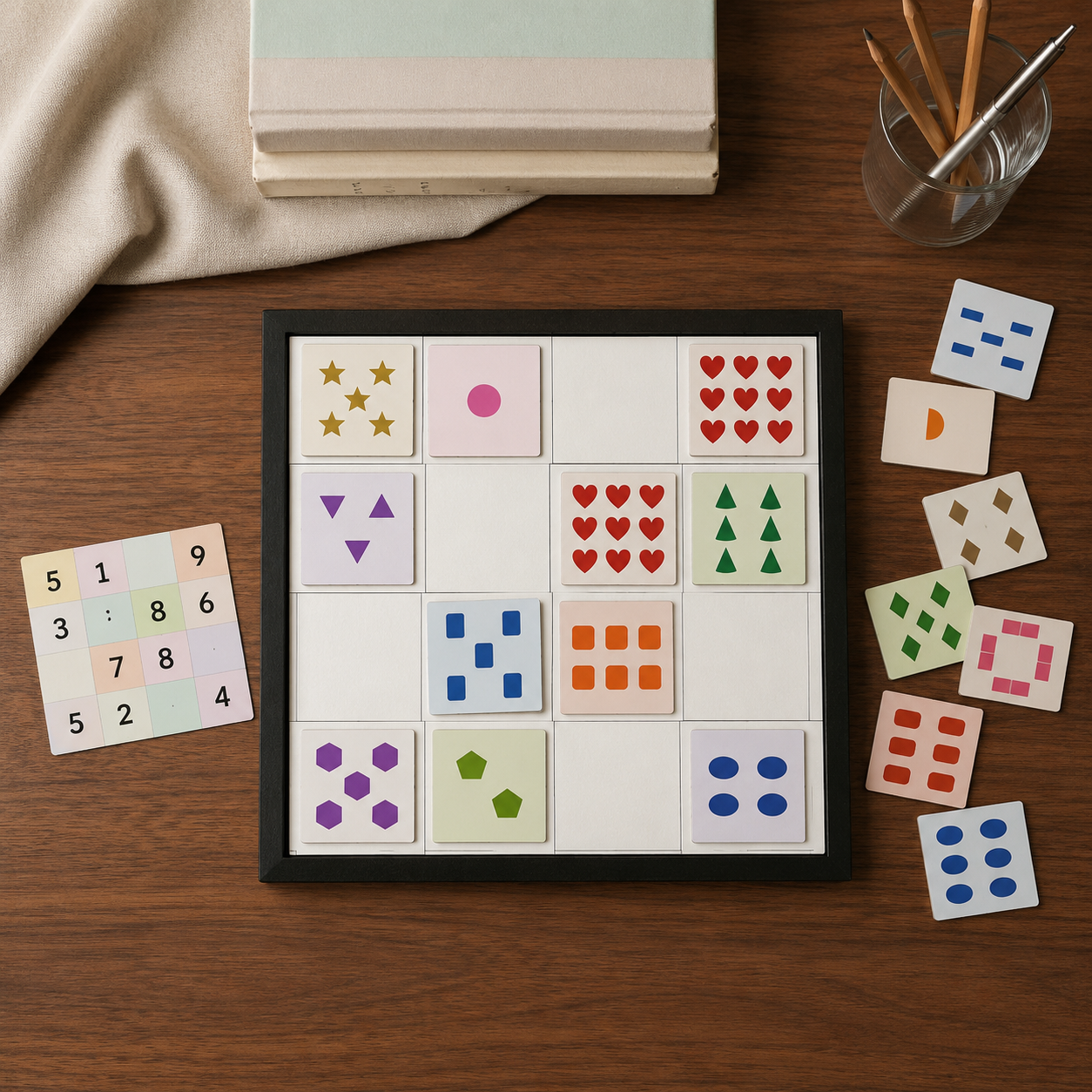 Count & Match – Number Sense Puzzle Board