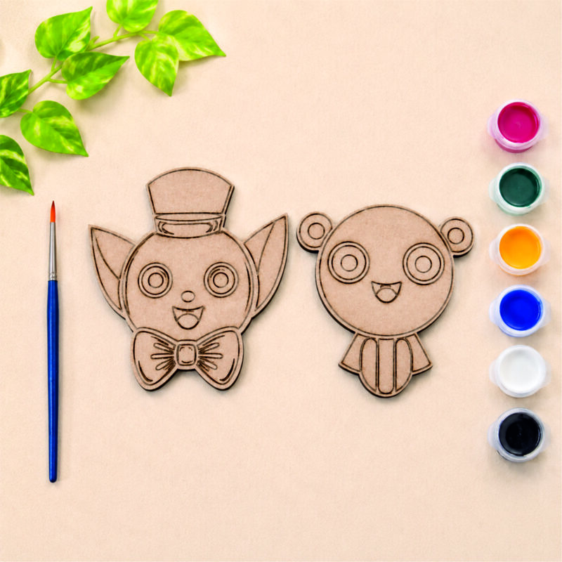 DIY Cute Cartoon MDF Painting Kit (2 Designs)
