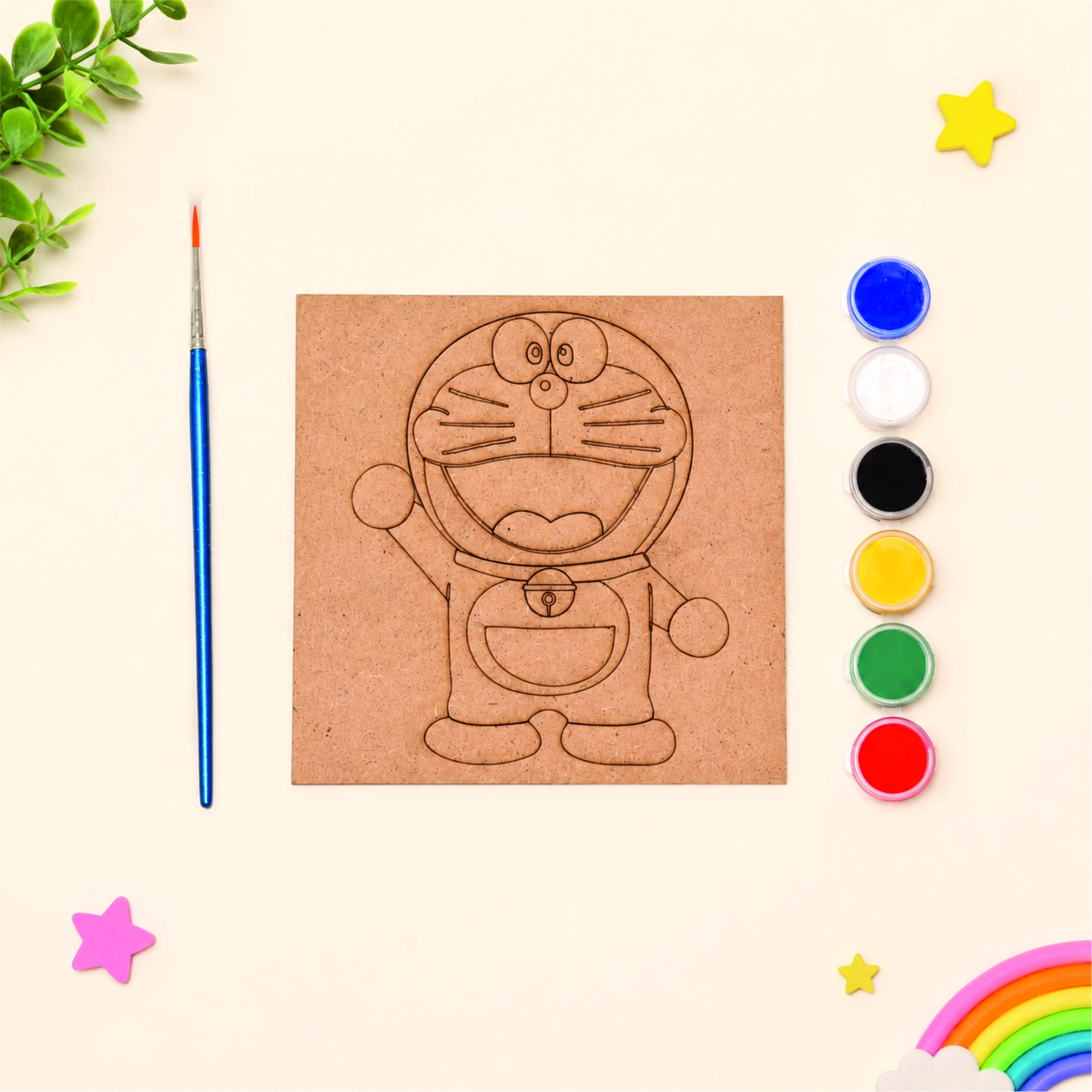DIY Doraemon MDF Painting Kit