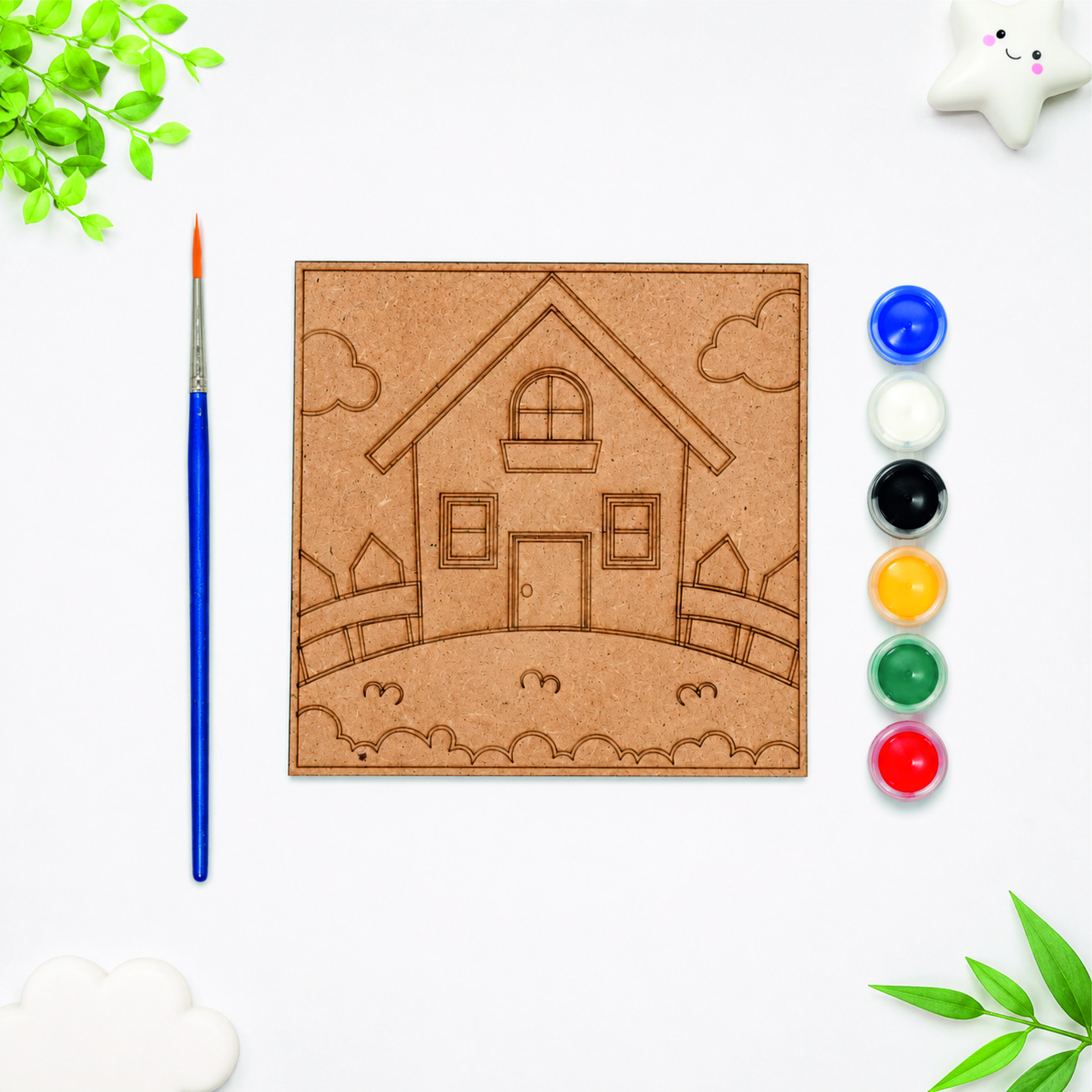 DIY MDF House Painting Kit