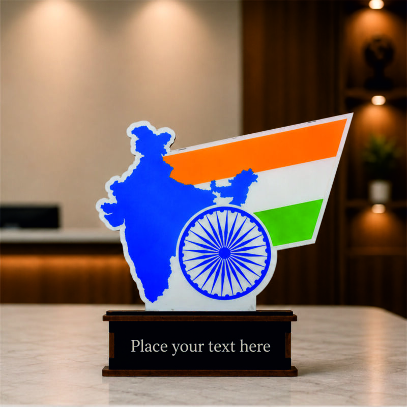 India Pride MDF Trophy with Ashoka Chakra Design