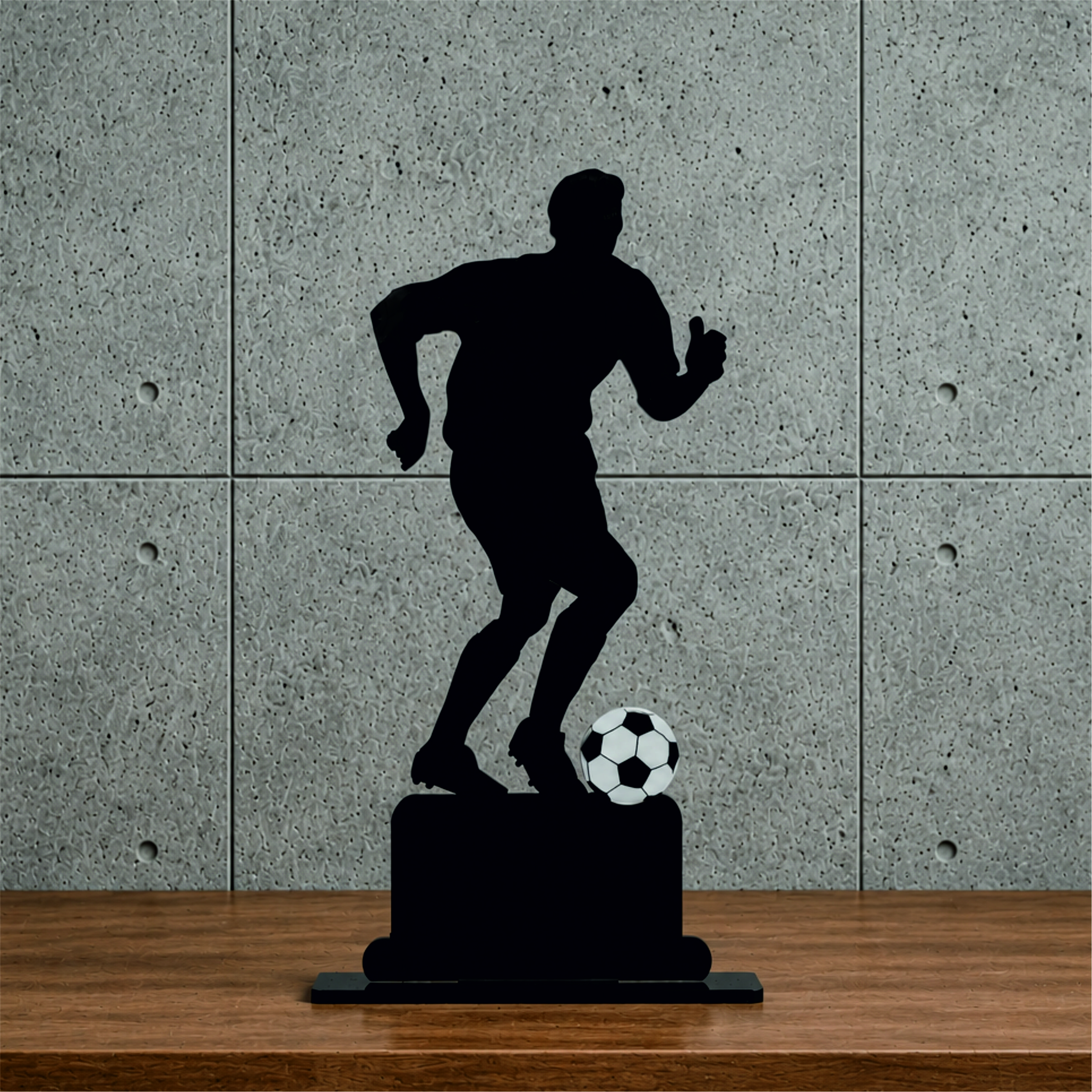 Dynamic Soccer Player Acrylic Trophy Award