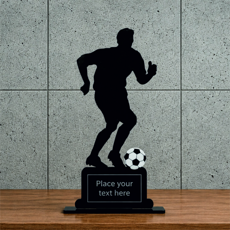 Dynamic Soccer Player Acrylic Trophy Award