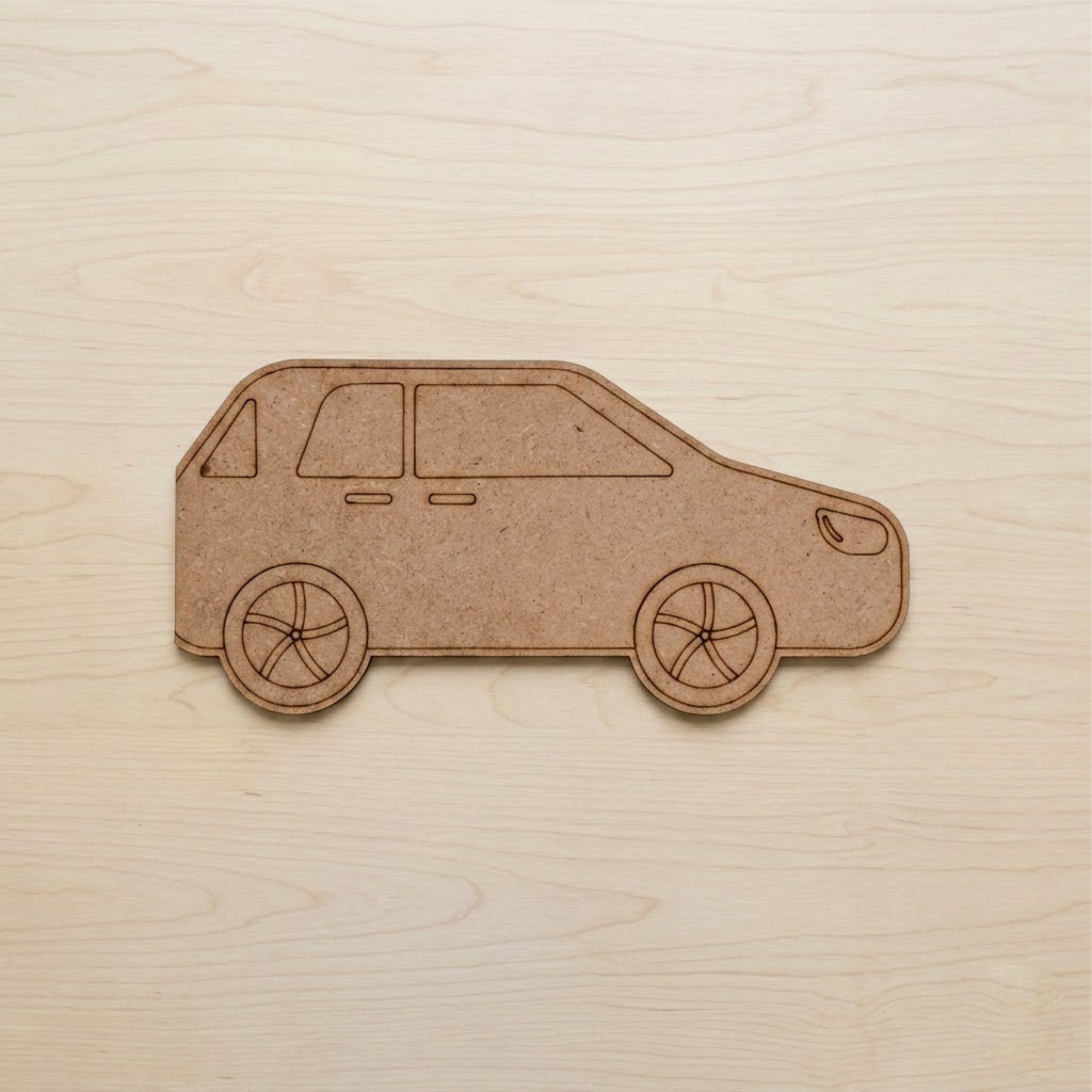 DIY MDF Vehicle Painting Kit for Kids | Wooden Transport Theme Art & Craft Set | Paintable Wall Décor Shapes