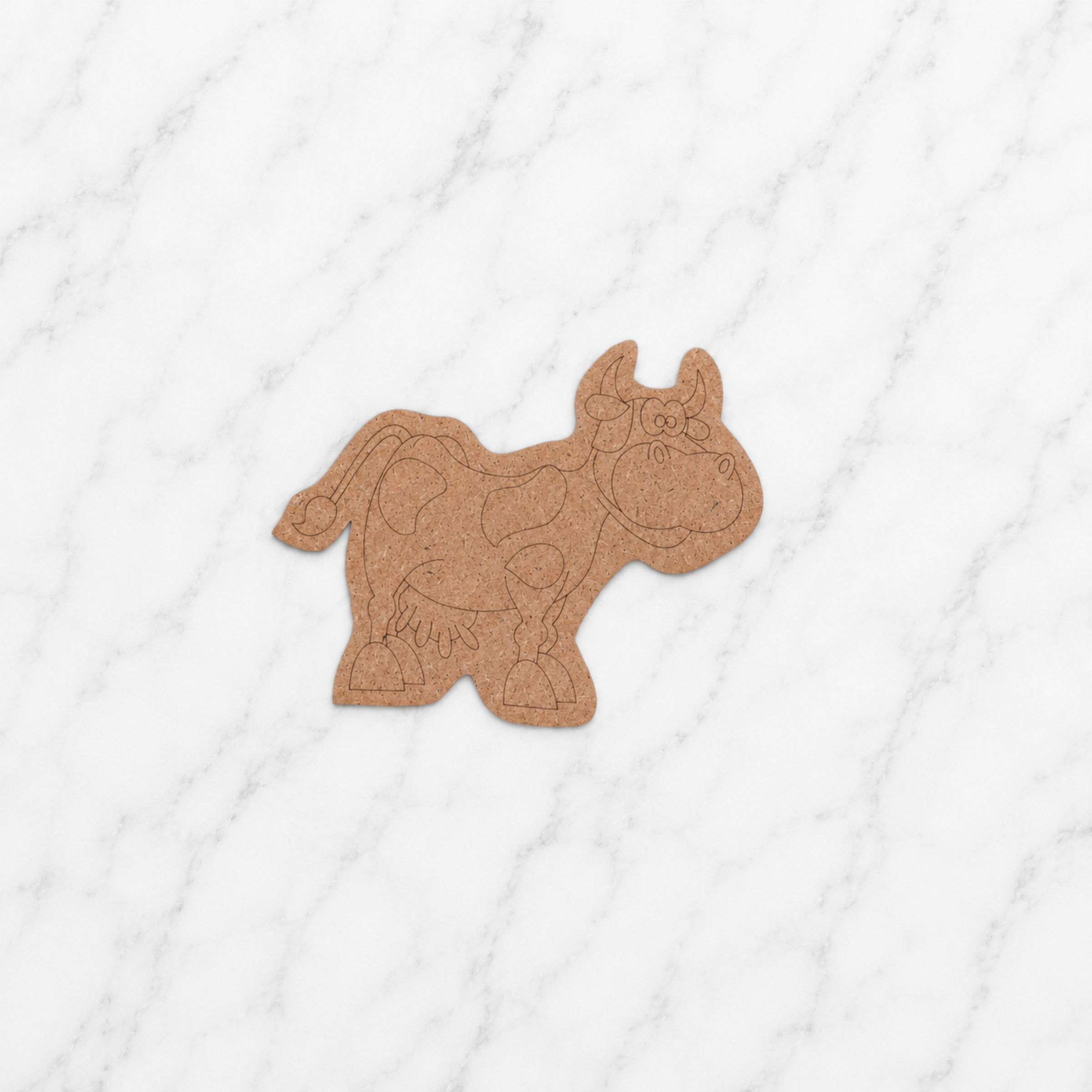 Farm Animal MDF Cutout Set for DIY Painting & Kids Craft Activities – Pack of 6