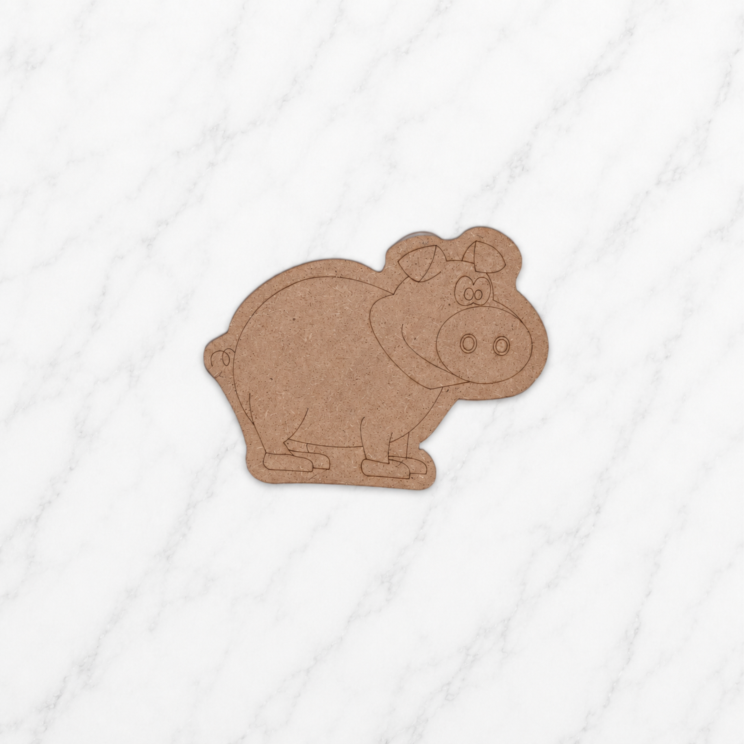 Farm Animal MDF Cutout Set for DIY Painting & Kids Craft Activities – Pack of 6