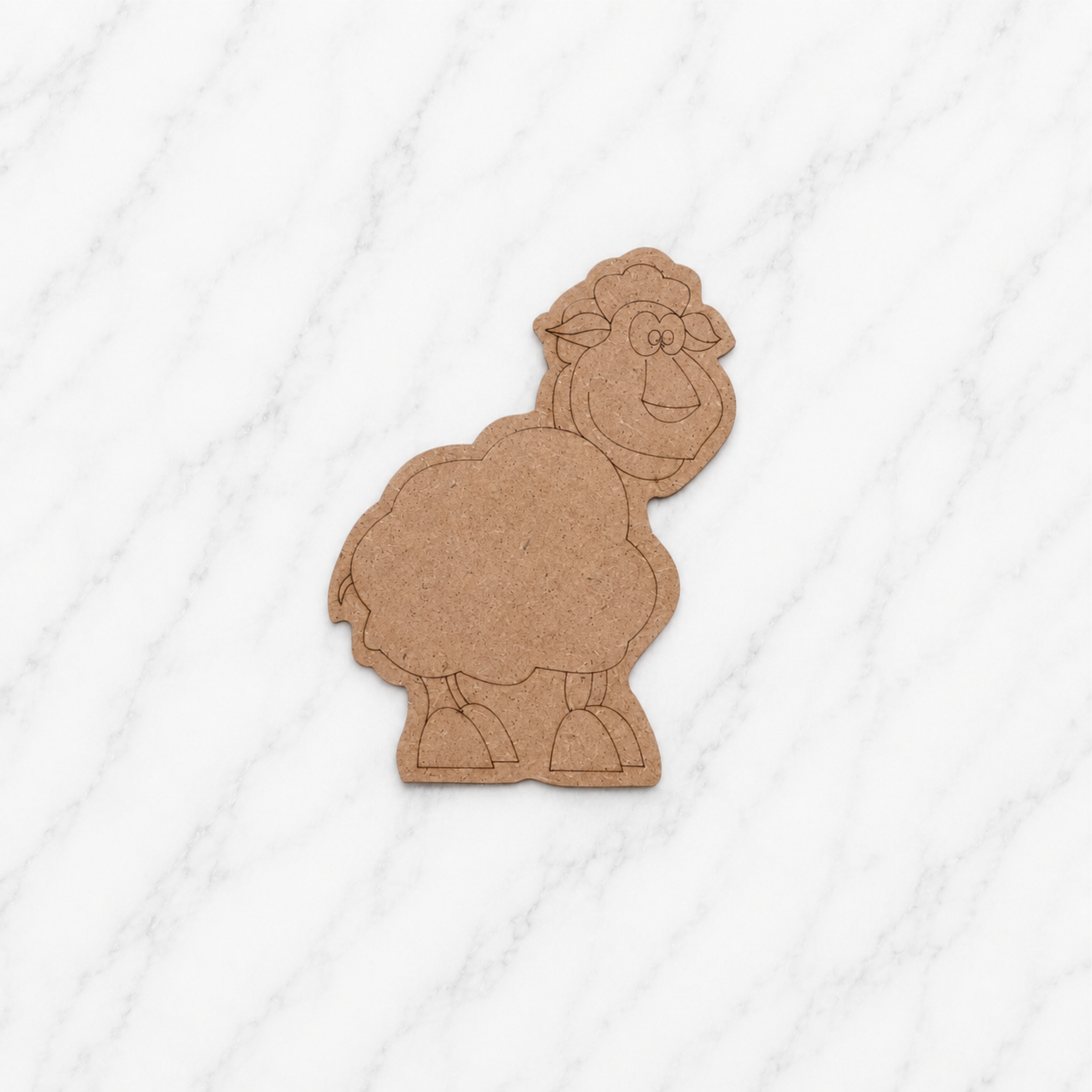 Farm Animal MDF Cutout Set for DIY Painting & Kids Craft Activities – Pack of 6